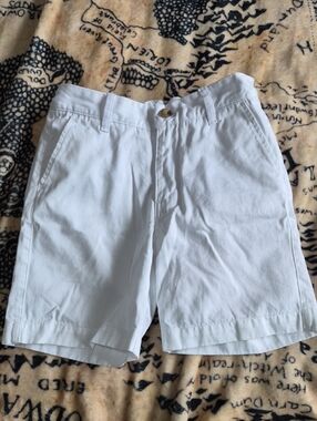 The Beaufort Bonnet Company Boys Size 9 White Shorts Adjustable Waistband